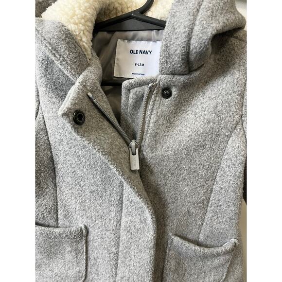 Old Navy wool blend baby girl coat size 6-12m - Picture 4 of 4